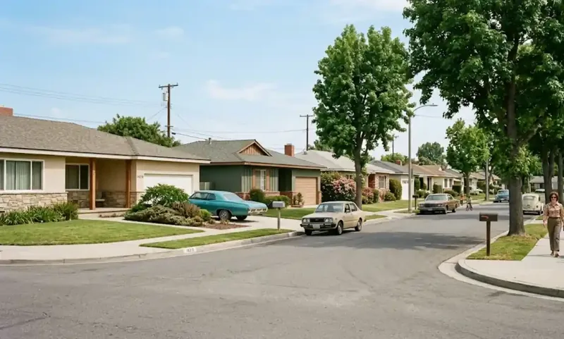 1960s-1985 La Mirada mid-century neighborhood with copper supply lines, Olive Mirada Ranch era housing